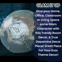 Load image into Gallery viewer, 16x16 Large Round Pillow Disco Ball Pillow Ball Pillows Decorative Throw Pillows For Teen Girls Bedroom - Funky Throw Pillows Bed Pillow Or Floor Cushion For Cute Room Decor Sphere Pillow