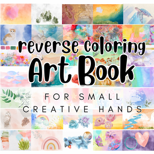 Reverse Coloring Art Book For Kids and Adults