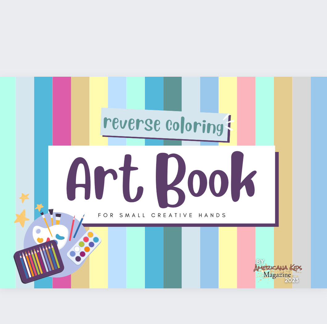 Reverse Coloring Art Book For Kids and Adults